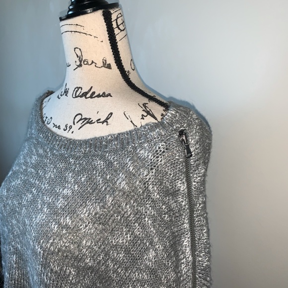 Oversized Dark Gray Melange Sweater - Picture 4 of 7